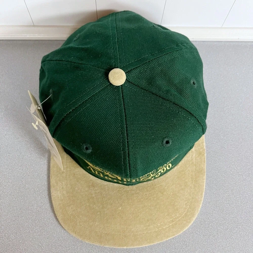 Vintage Atlanta 1996 Olympics SnapBack Hat Green Centennial Games Cap Rare New!